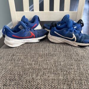 Nike Kids Blue and Red Sneakers